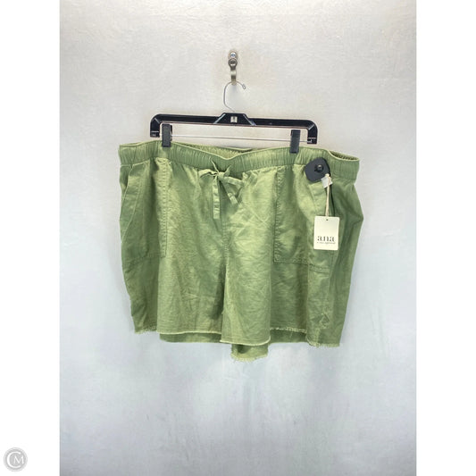 Shorts By Ana In Green, Size: 1x