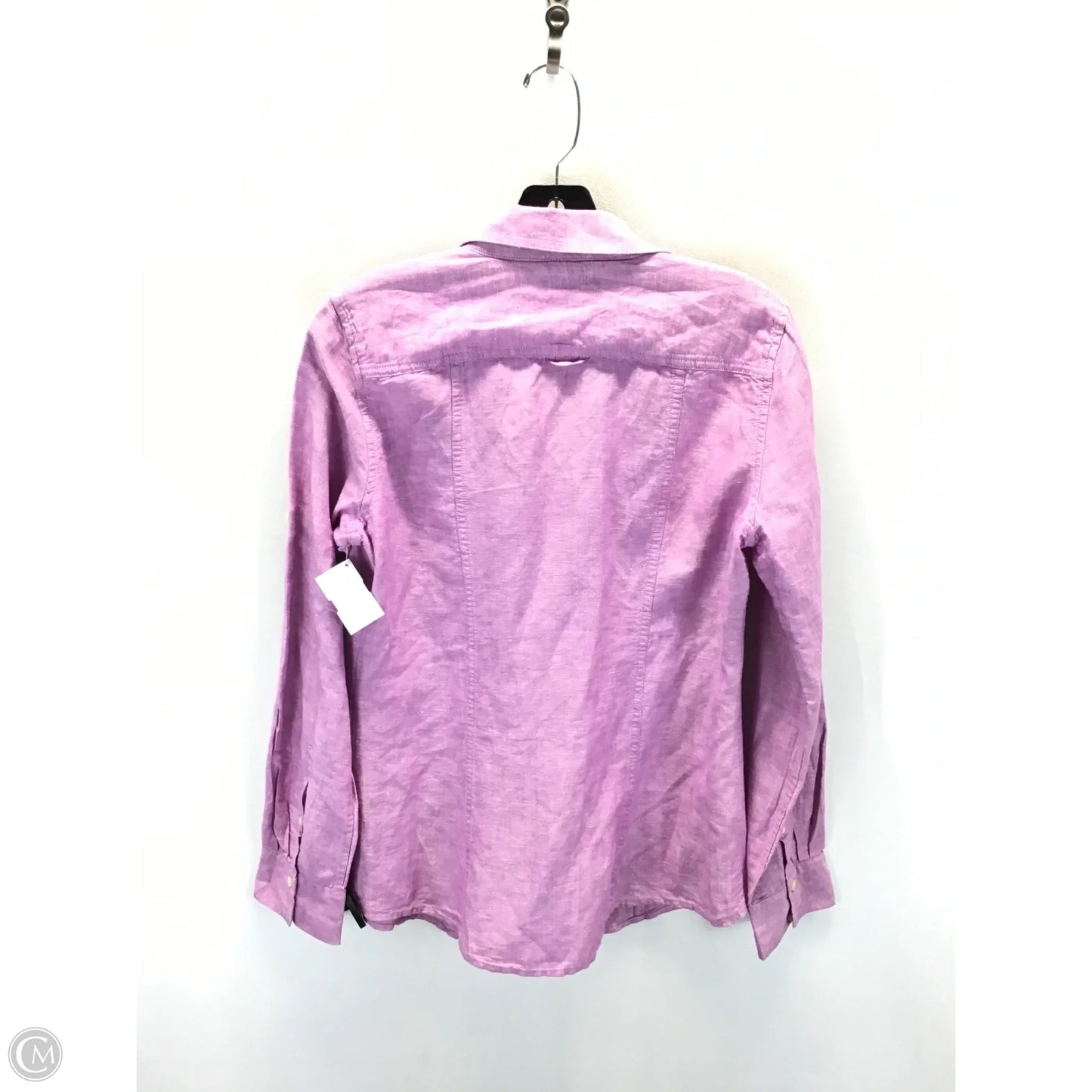 Top Long Sleeve By Banana Republic In Purple, Size: 8