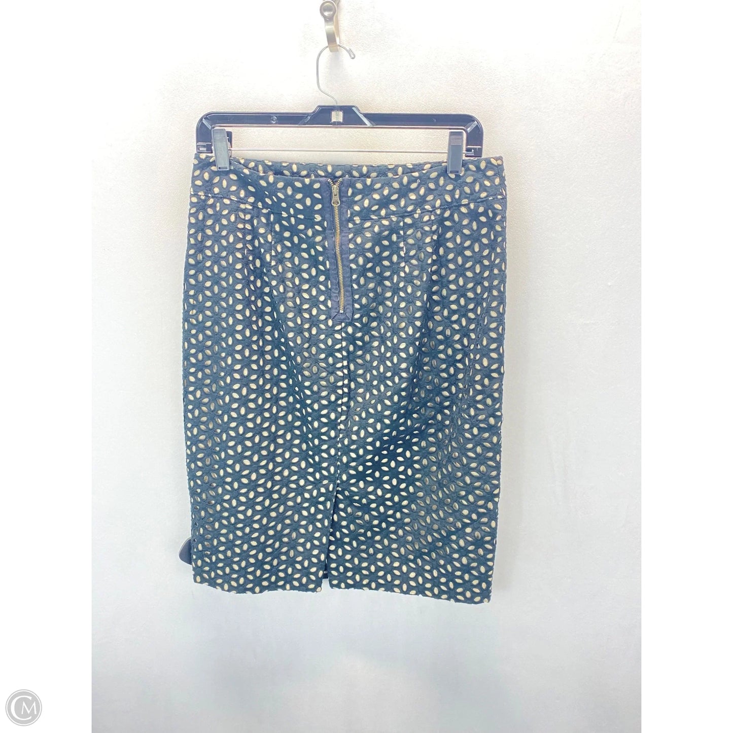 Skirt Midi By Loft In Black & Tan, Size: 6