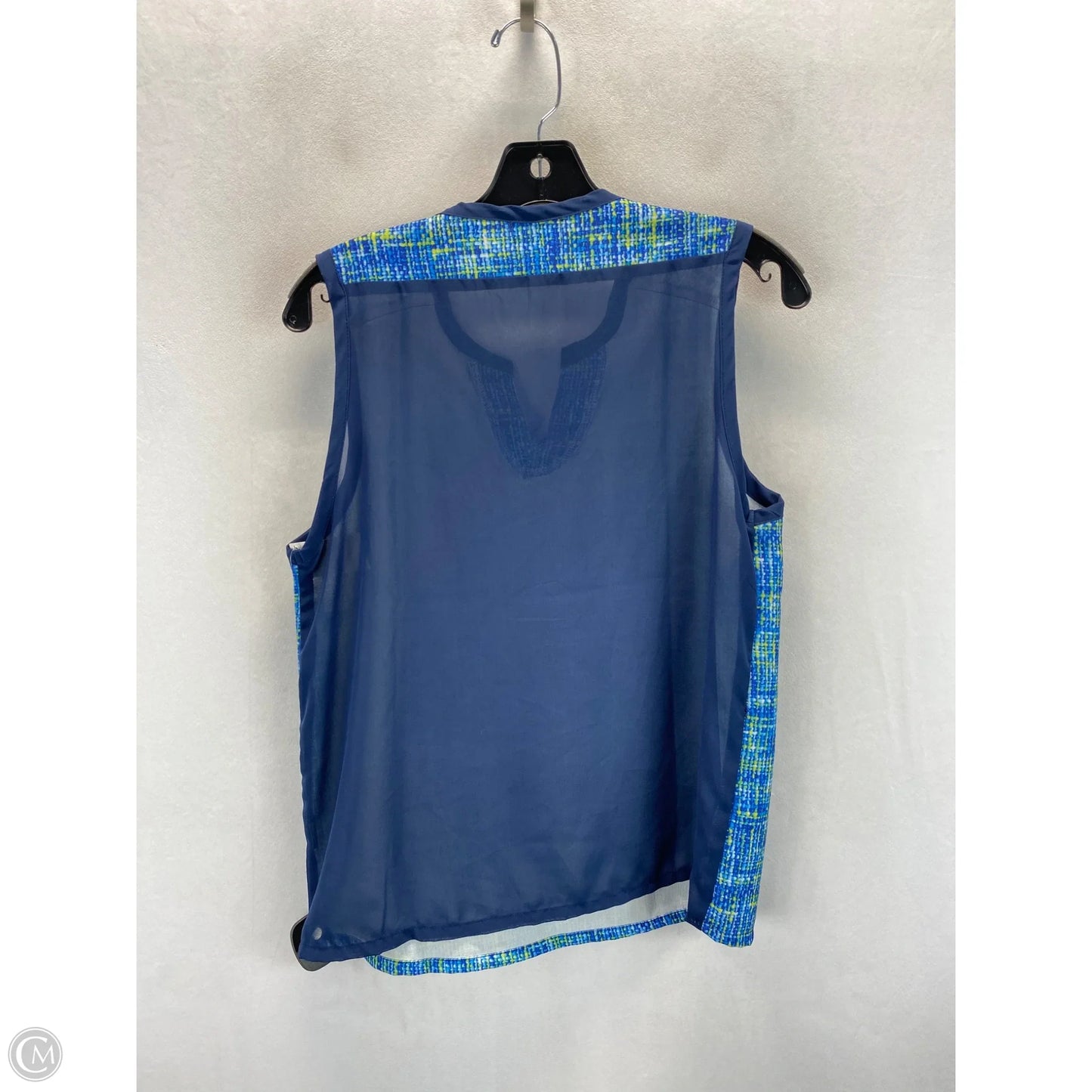 Top Sleeveless By Clothes Mentor In Blue & Green, Size: S