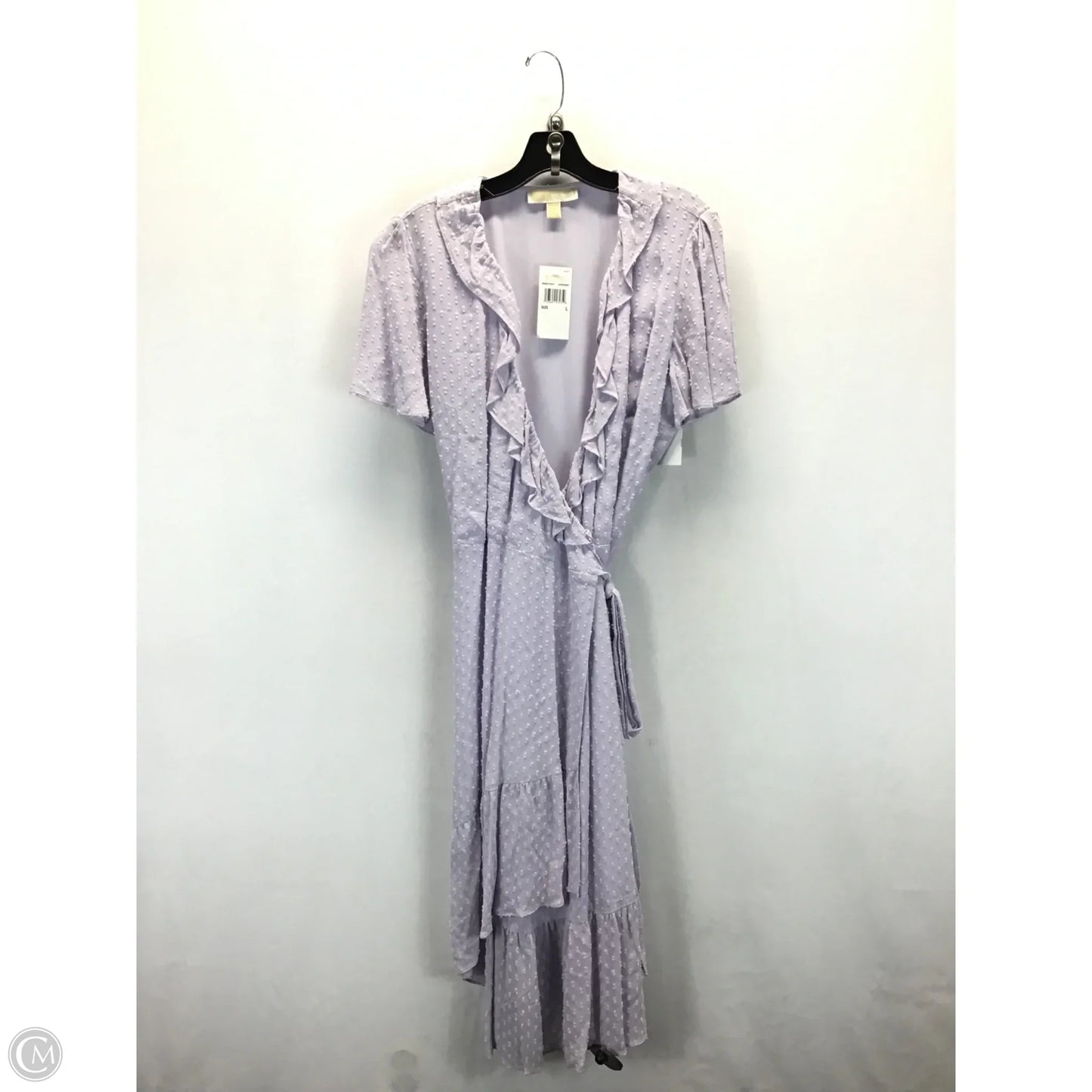 Dress Casual Midi By Michael By Michael Kors In Purple, Size: L