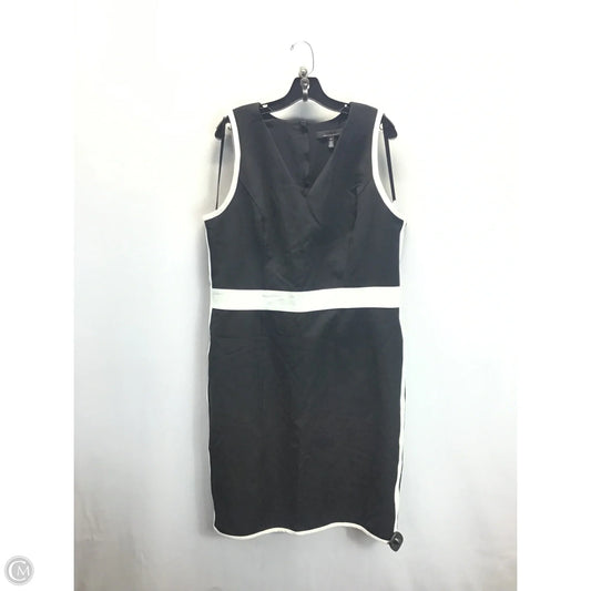 Dress Casual Midi By White House Black Market In Black & White, Size: 18