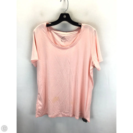 Top Short Sleeve By Nike Apparel In Peach, Size: Xl
