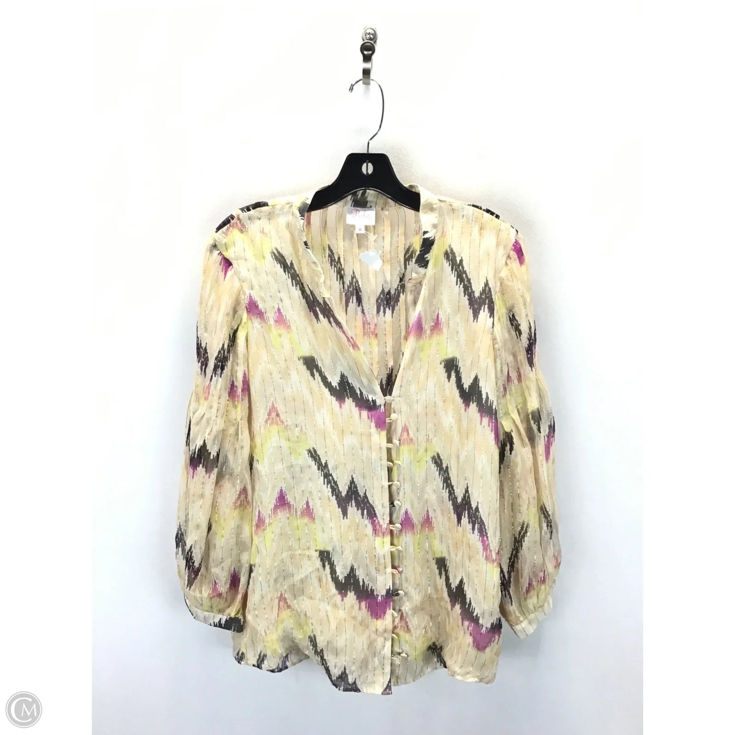 Top Long Sleeve By Parker In Multi-colored, Size: M