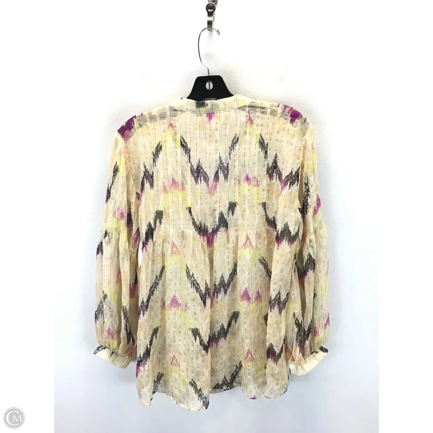 Top Long Sleeve By Parker In Multi-colored, Size: M