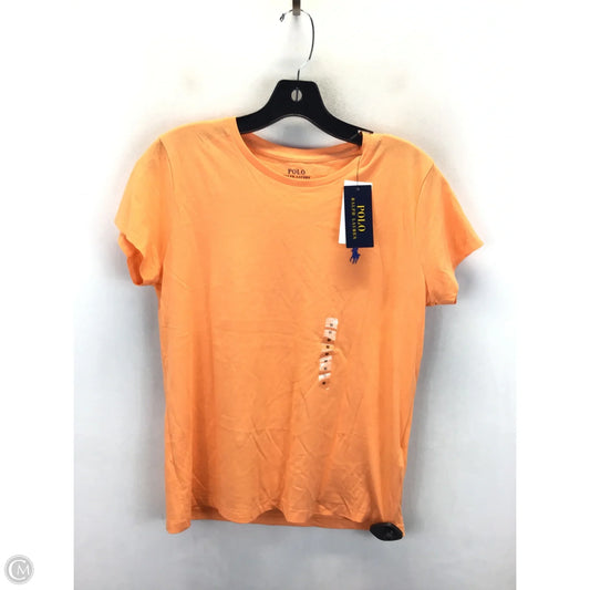 Top Short Sleeve By Polo Ralph Lauren In Orange, Size: M
