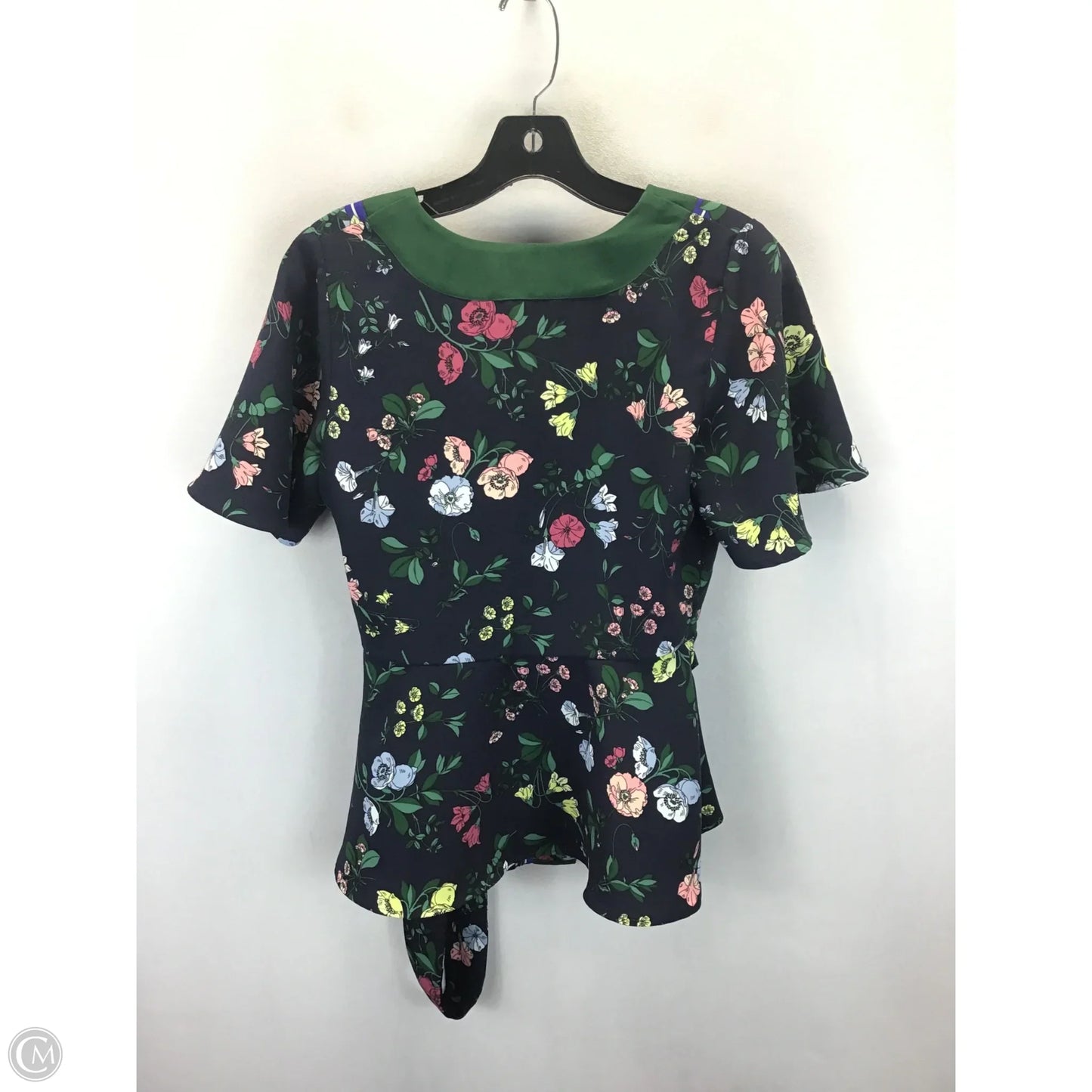 Top Short Sleeve By Ann Taylor In Floral Print, Size: S