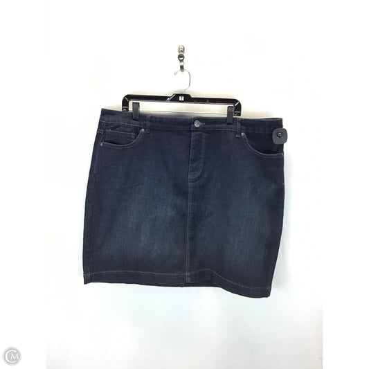Skirt Midi By Subtle Luxery In Blue, Size: 20