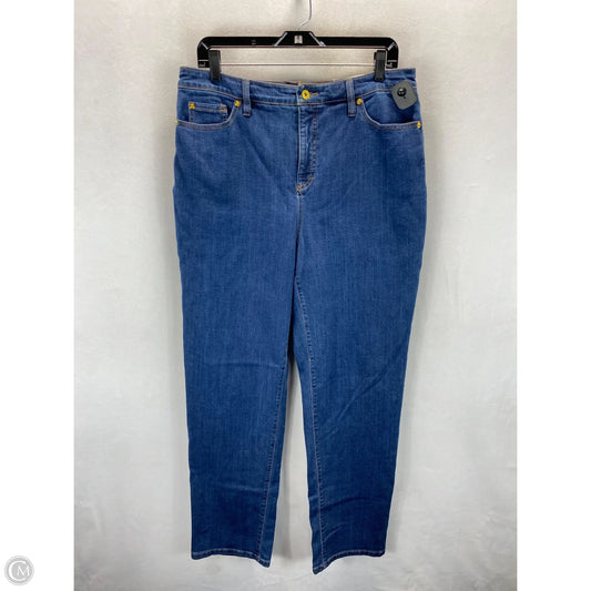Jeans Straight By International Concepts In Blue, Size: 14