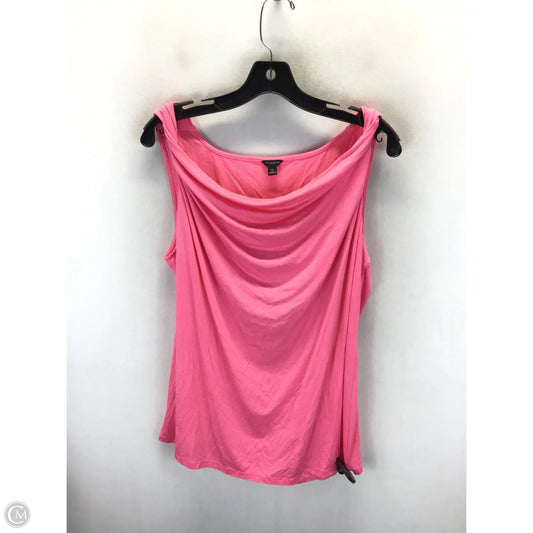 Top Sleeveless By Ann Taylor In Pink, Size: Xl