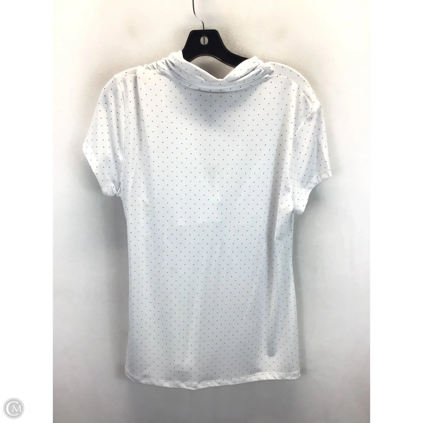 Top Short Sleeve By Dkny In Polkadot Pattern, Size: Xl
