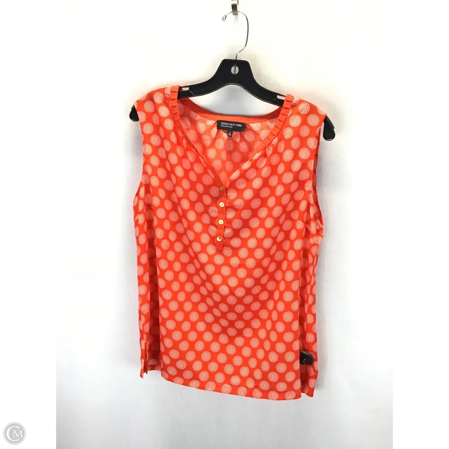 Top Sleeveless By Jones New York In Orange, Size: 12