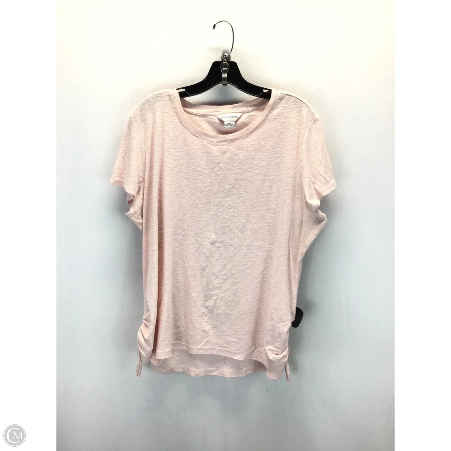 Top Short Sleeve By Liz Claiborne In Pink, Size: Xxl