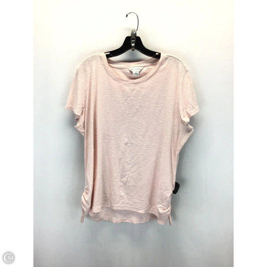 Top Short Sleeve By Liz Claiborne In Pink, Size: Xxl