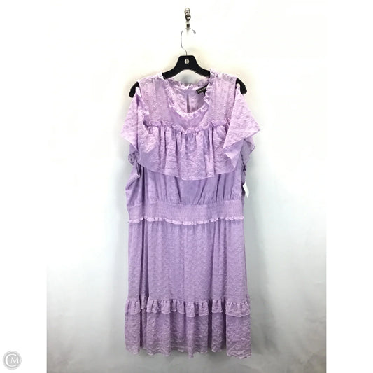 Dress Casual Midi By Lane Bryant In Purple, Size: 26