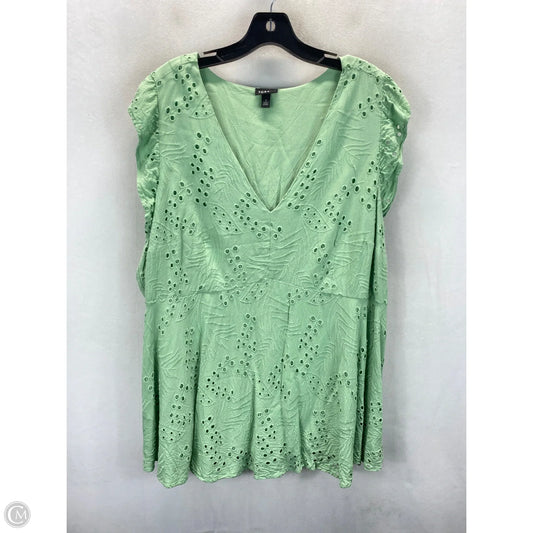 Top Sleeveless By Torrid In Green, Size: 3x