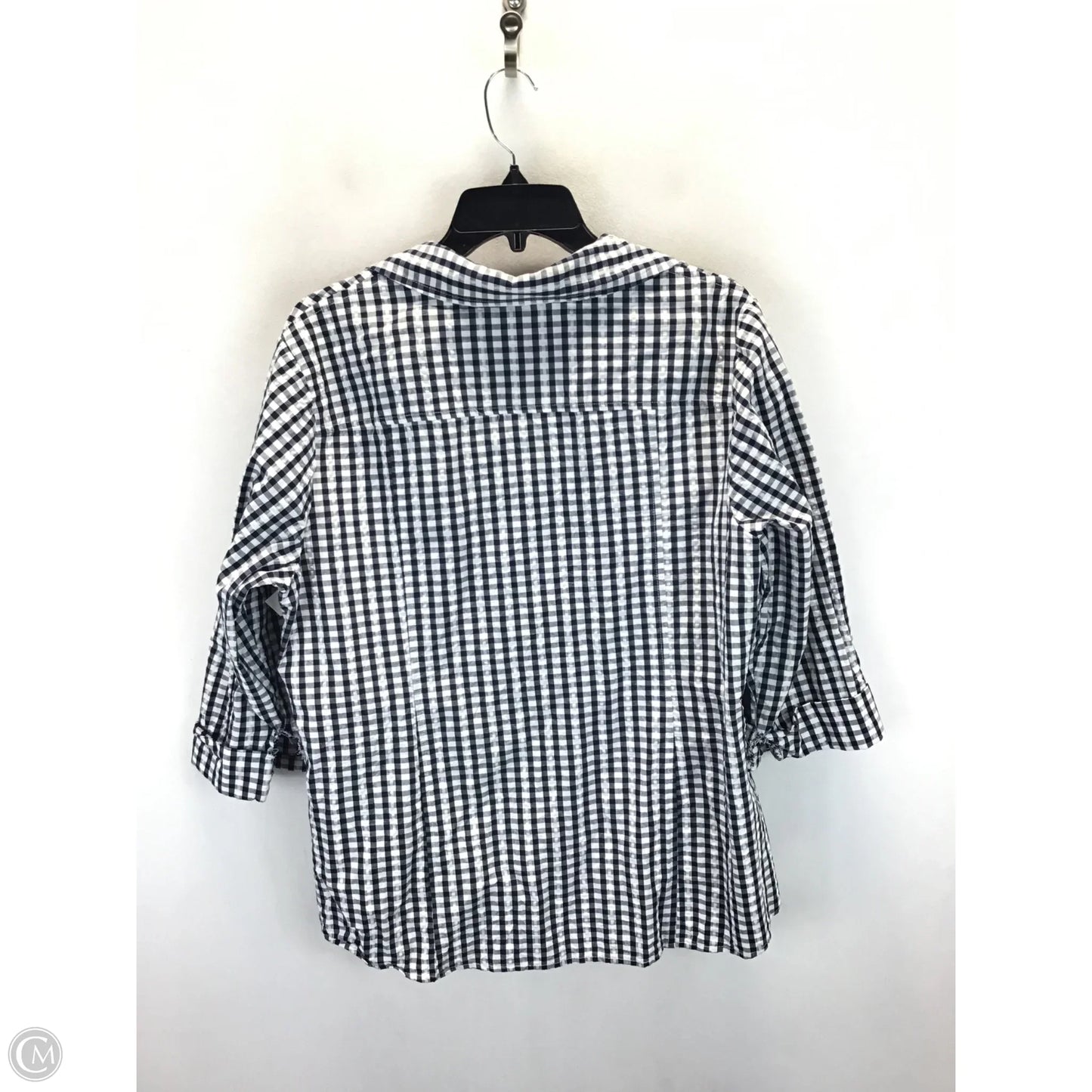 Jacket Other By Anne Klein In Blue & White, Size: 1x