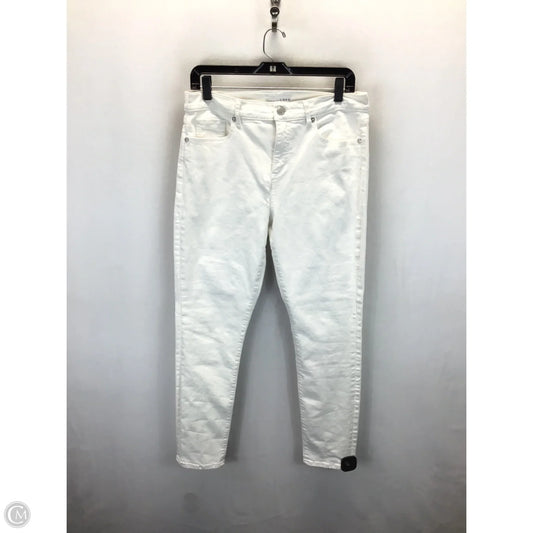Jeans Skinny By Loft In White, Size: 10