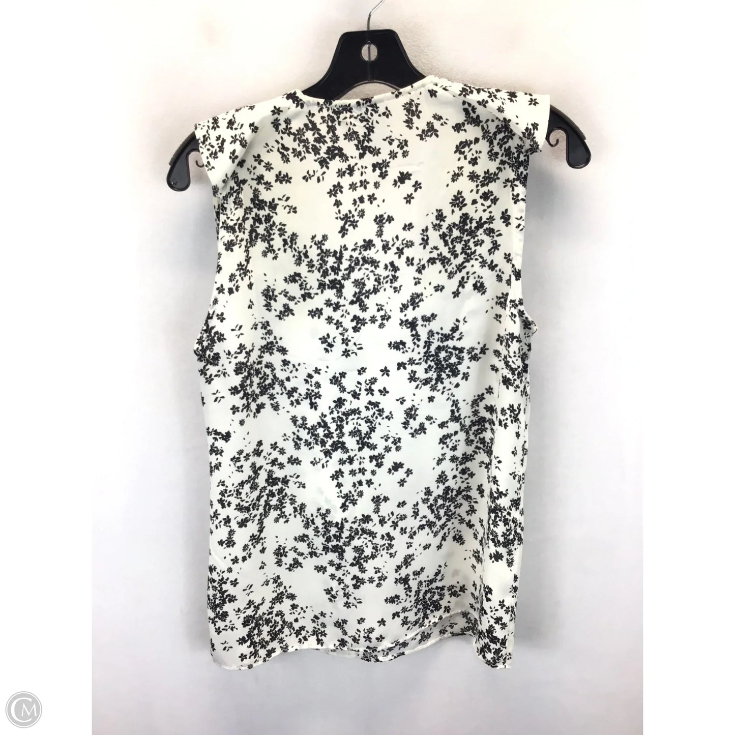 Top Sleeveless By H&m In Black & White, Size: 6