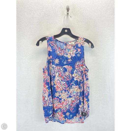Top Sleeveless By Daniel Rainn In Multi-colored, Size: S