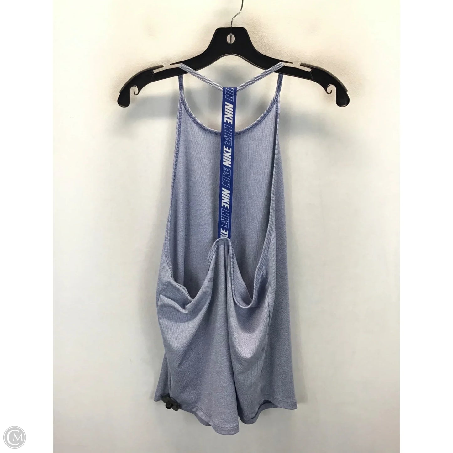 Athletic Tank Top By Nike Apparel In Blue & White, Size: Xl