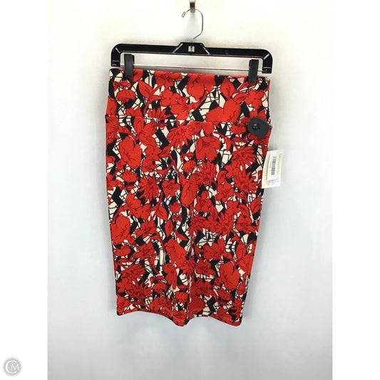 Skirt Midi By Lularoe In Red & White, Size: S