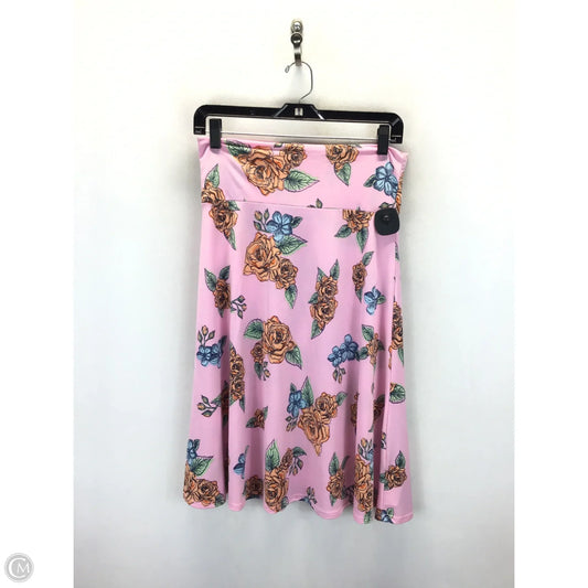 Skirt Midi By Lularoe In Pink, Size: M