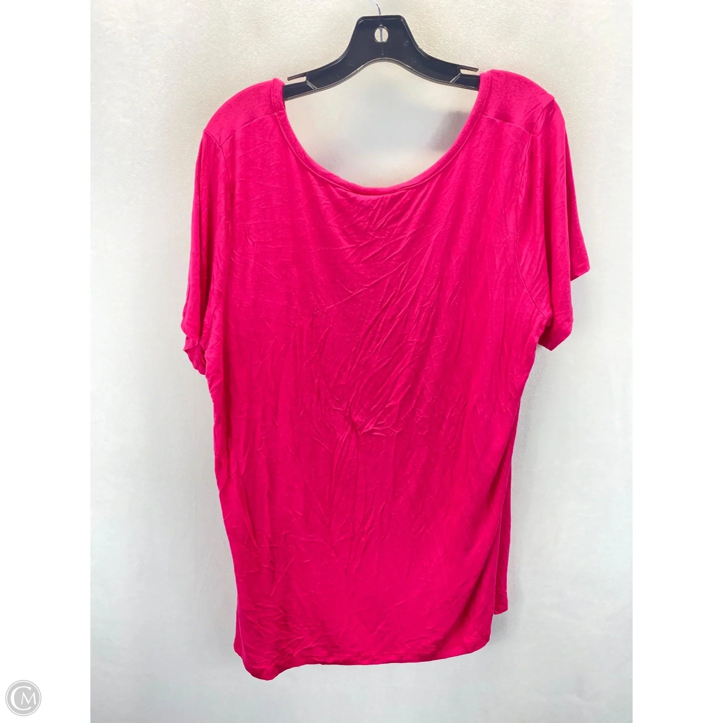 Top Short Sleeve By Ashley Stewart In Pink, Size: 1x