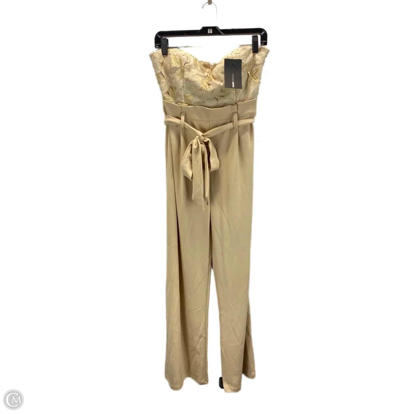 Jumpsuit By Fashion Nova In Tan, Size: L