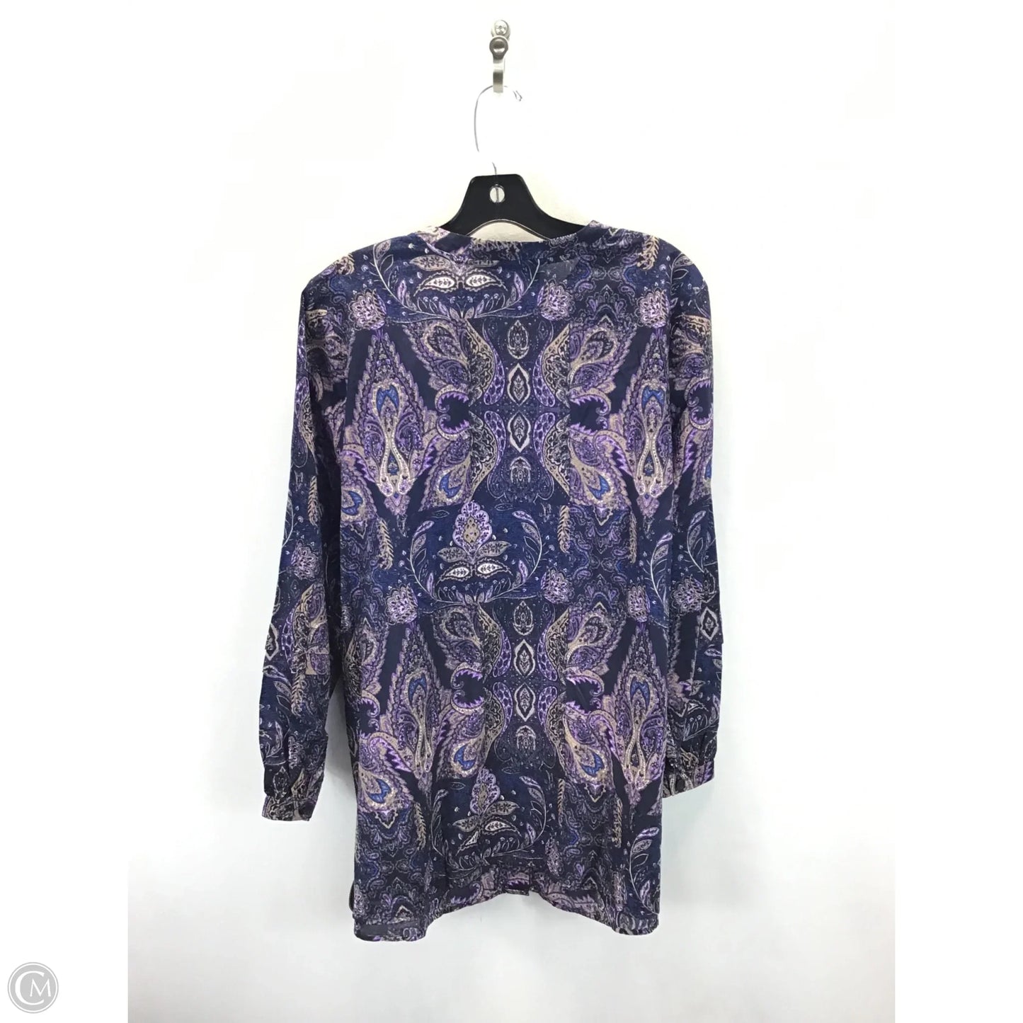 Top Long Sleeve By Lane Bryant In Blue & Purple, Size: 14