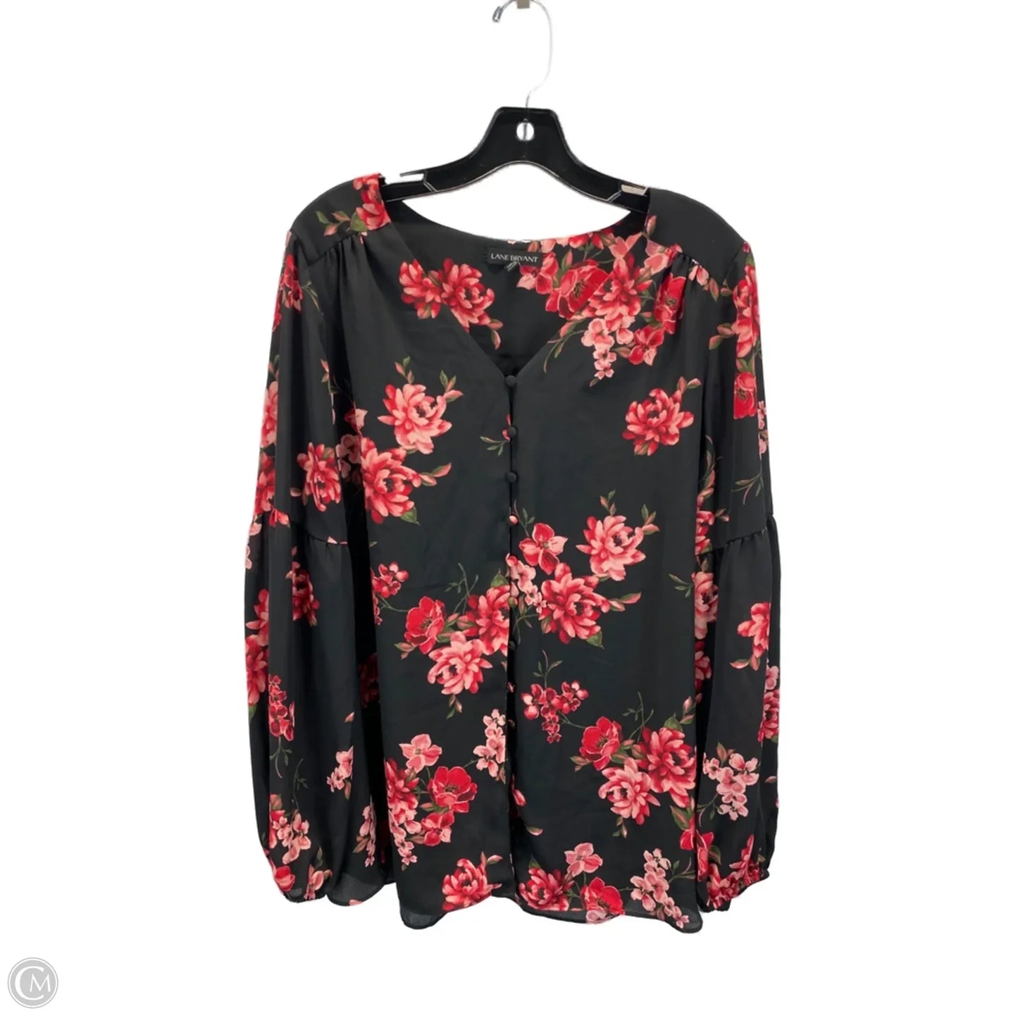 Top Long Sleeve By Lane Bryant In Floral Print, Size: 16