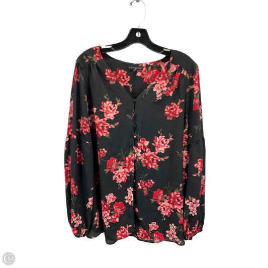 Top Long Sleeve By Lane Bryant In Floral Print, Size: 16