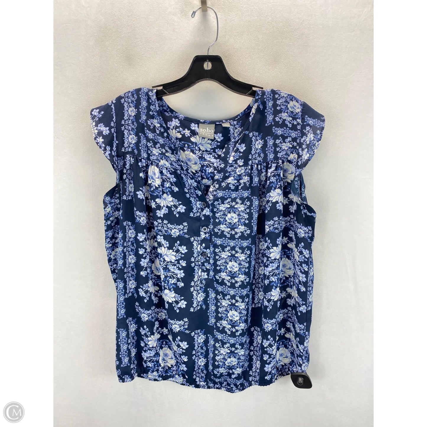 Top Sleeveless By New York And Co In Floral Print, Size: L