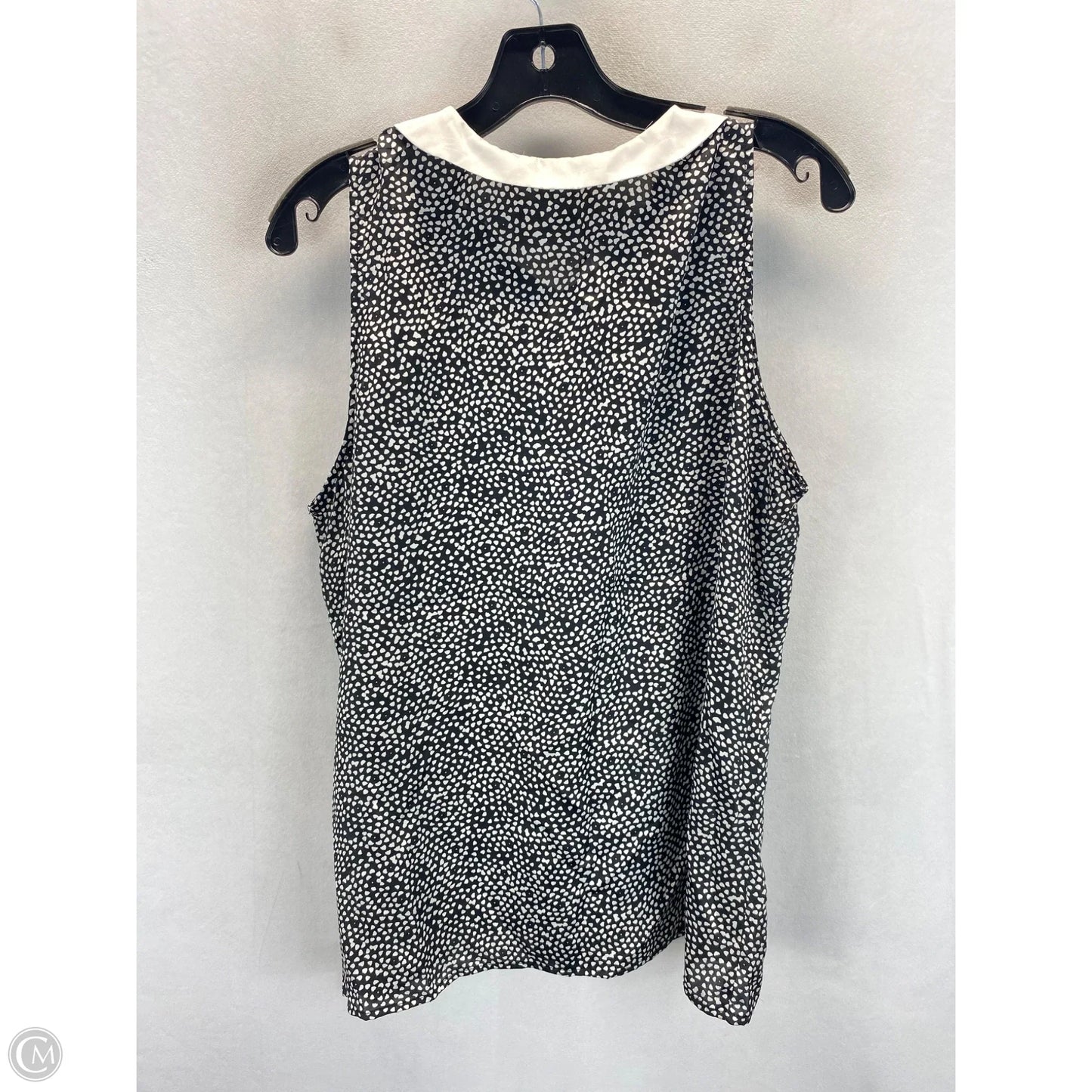 Top Sleeveless By Worthington In Black & White, Size: Xl