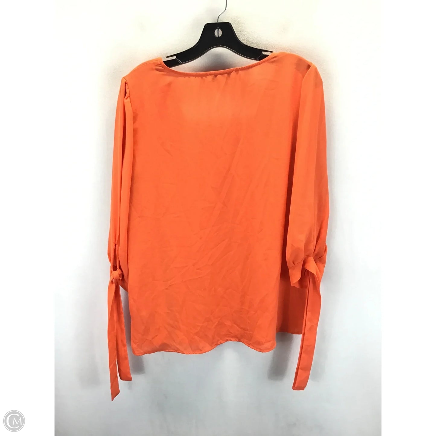 Top 3/4 Sleeve By Chaus In Orange, Size: L