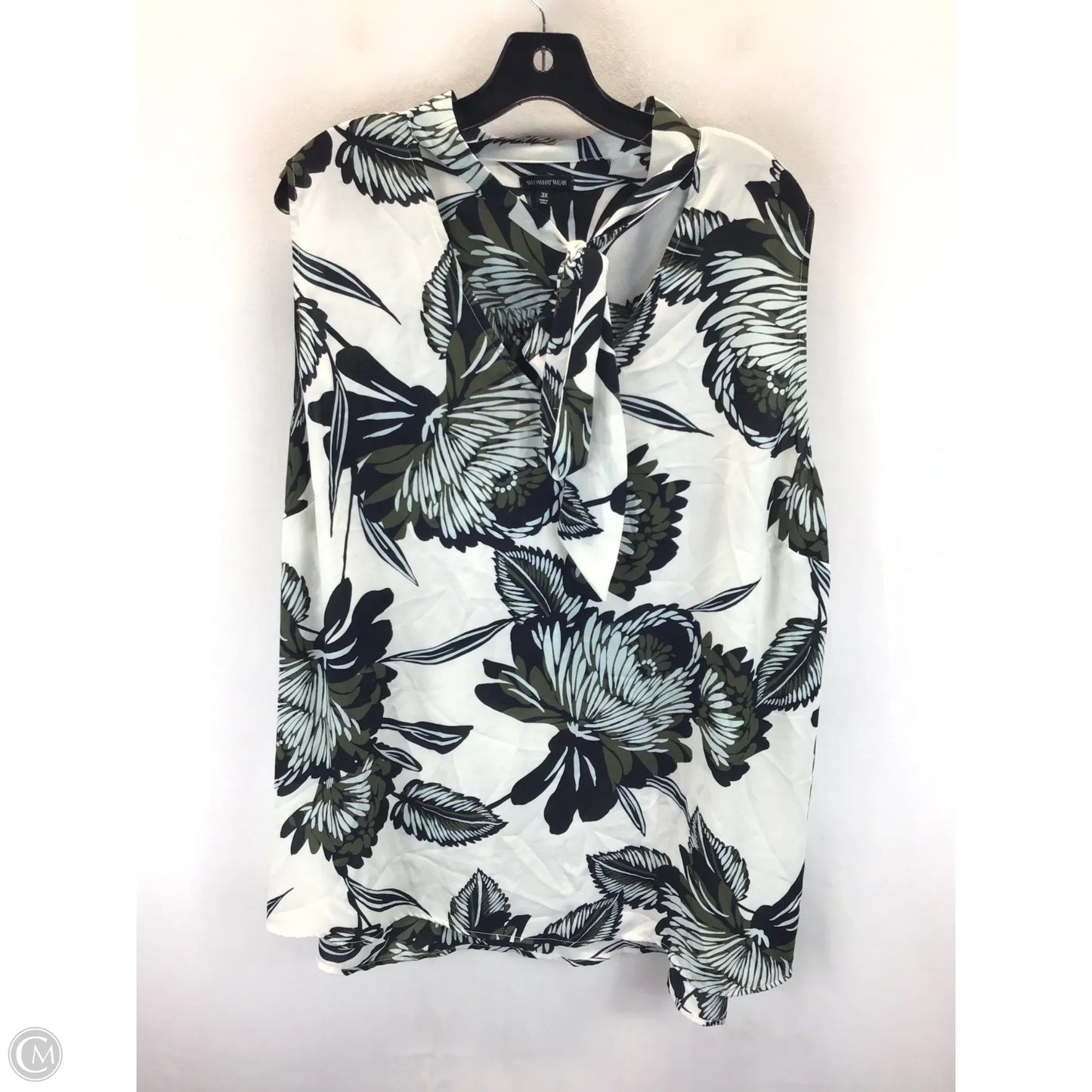 Top Short Sleeve By Who What Wear In Floral Print, Size: 3x