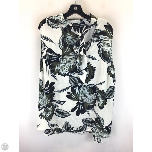 Top Short Sleeve By Who What Wear In Floral Print, Size: 3x