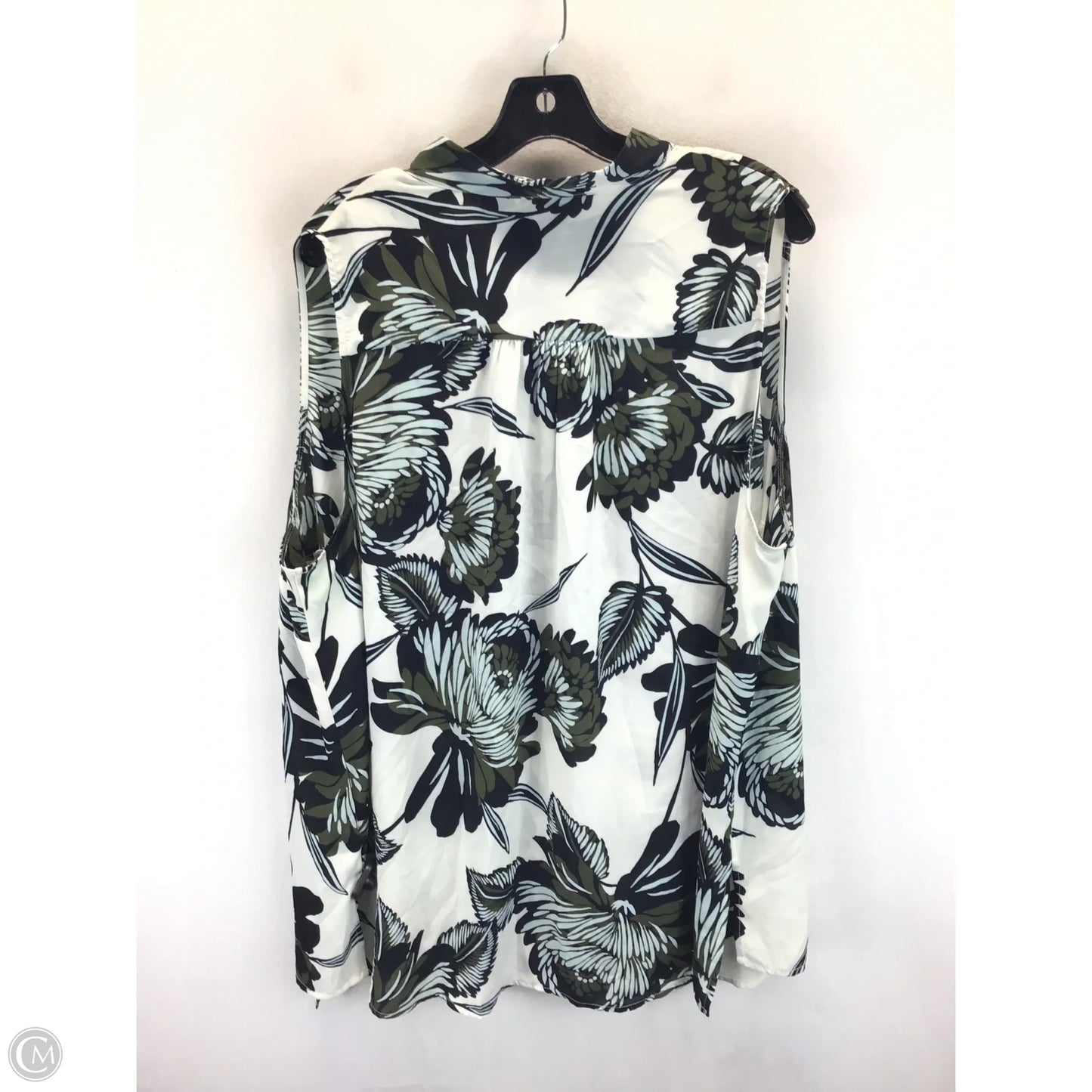 Top Short Sleeve By Who What Wear In Floral Print, Size: 3x