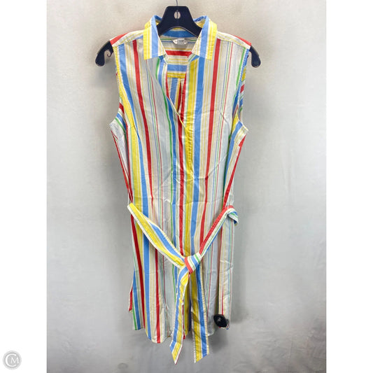Dress Casual Midi By Nautica In Striped Pattern, Size: M