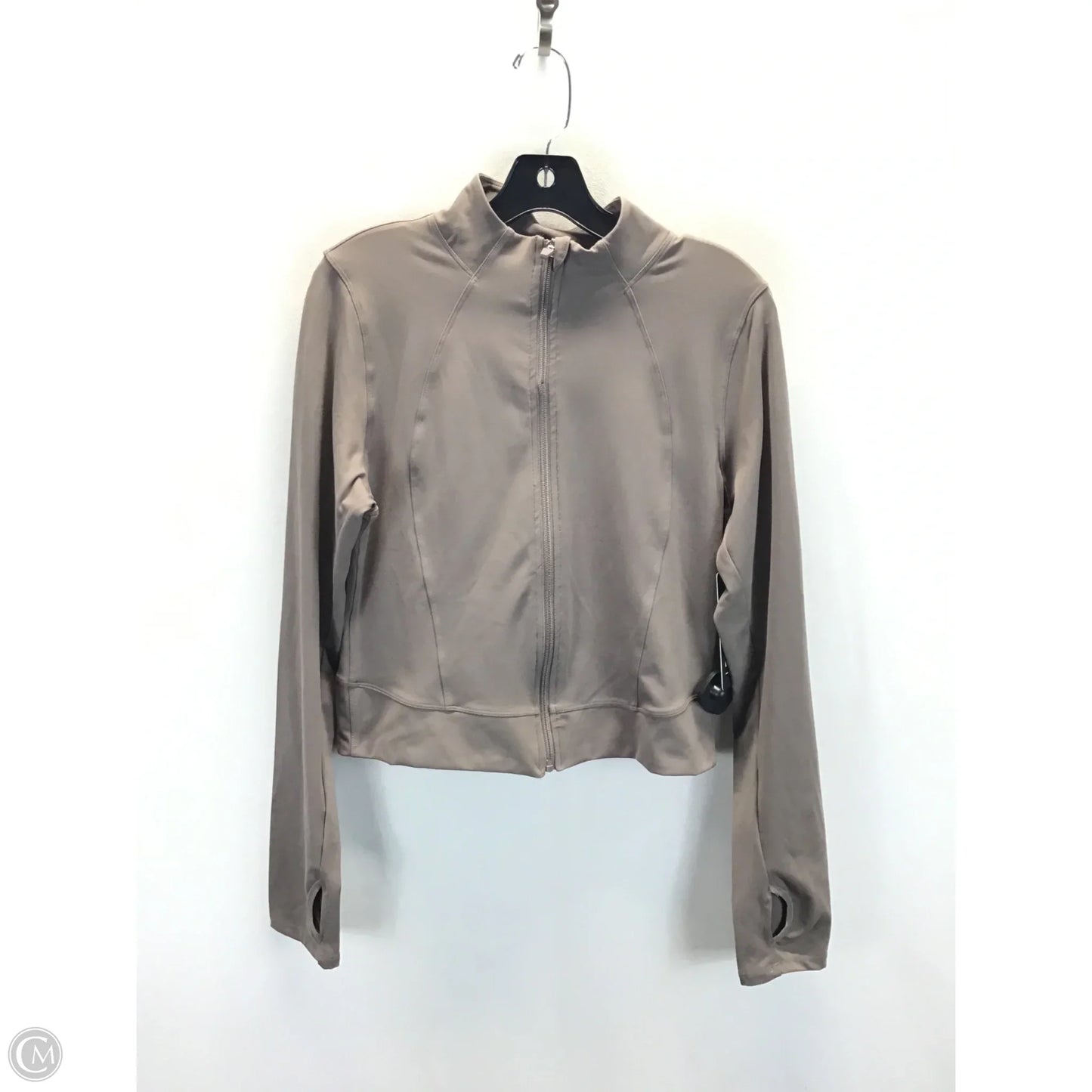 Athletic Jacket By 90 Degrees By Reflex In Taupe, Size: Xl