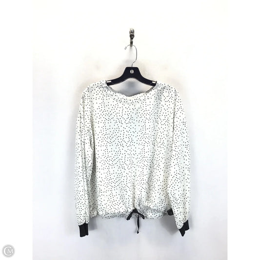 Top Long Sleeve By Melloday In Polkadot Pattern, Size: L