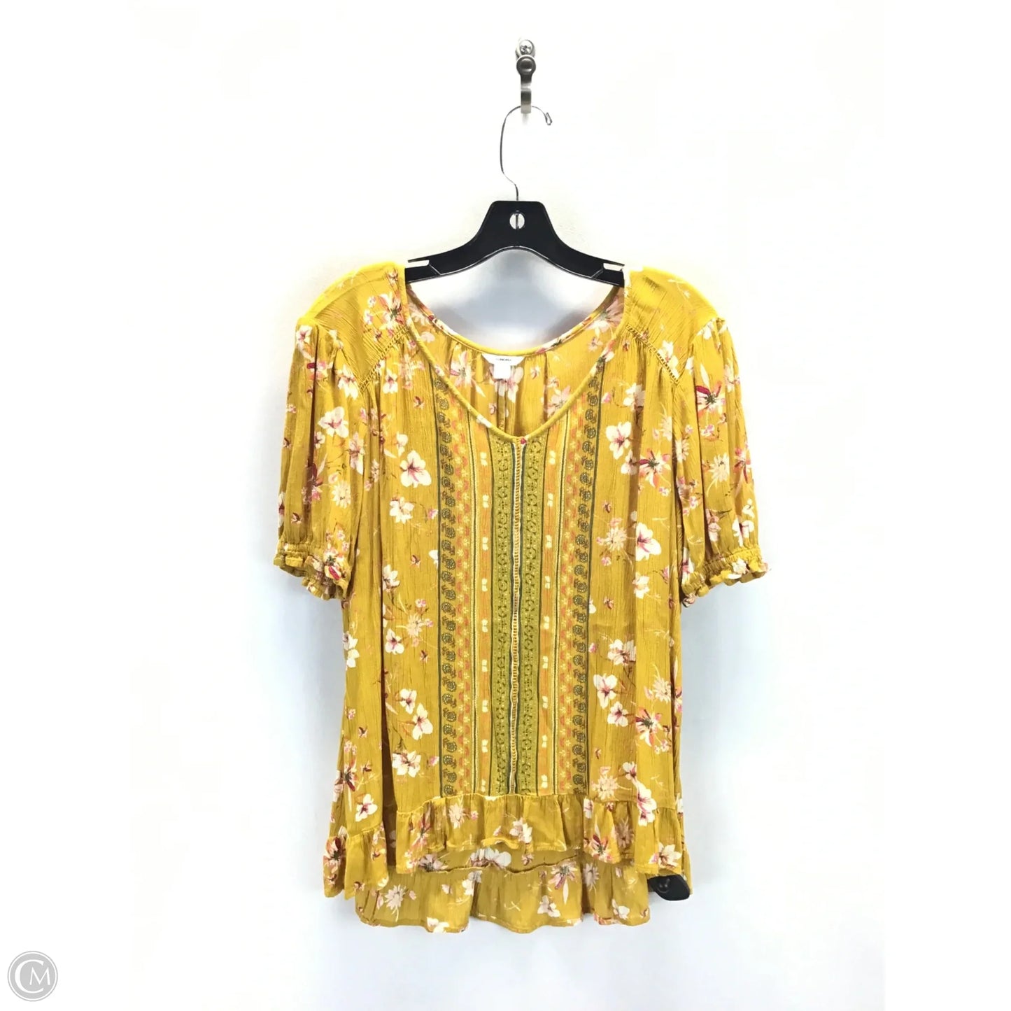 Top Long Sleeve By Sonoma In Yellow, Size: L