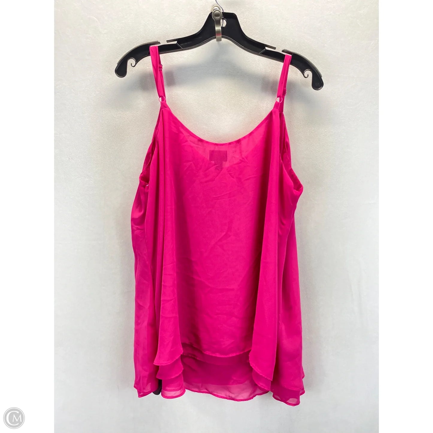 Top Sleeveless By Worthington In Pink, Size: 2x