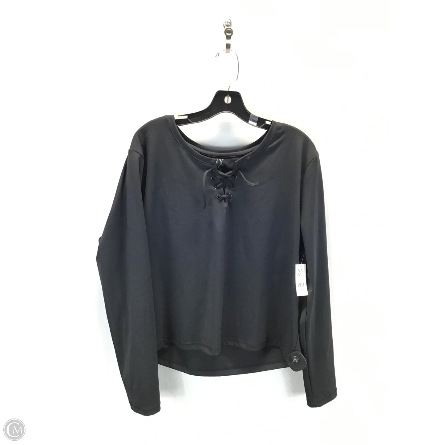 Top Long Sleeve By New York And Co In Black, Size: Xxl