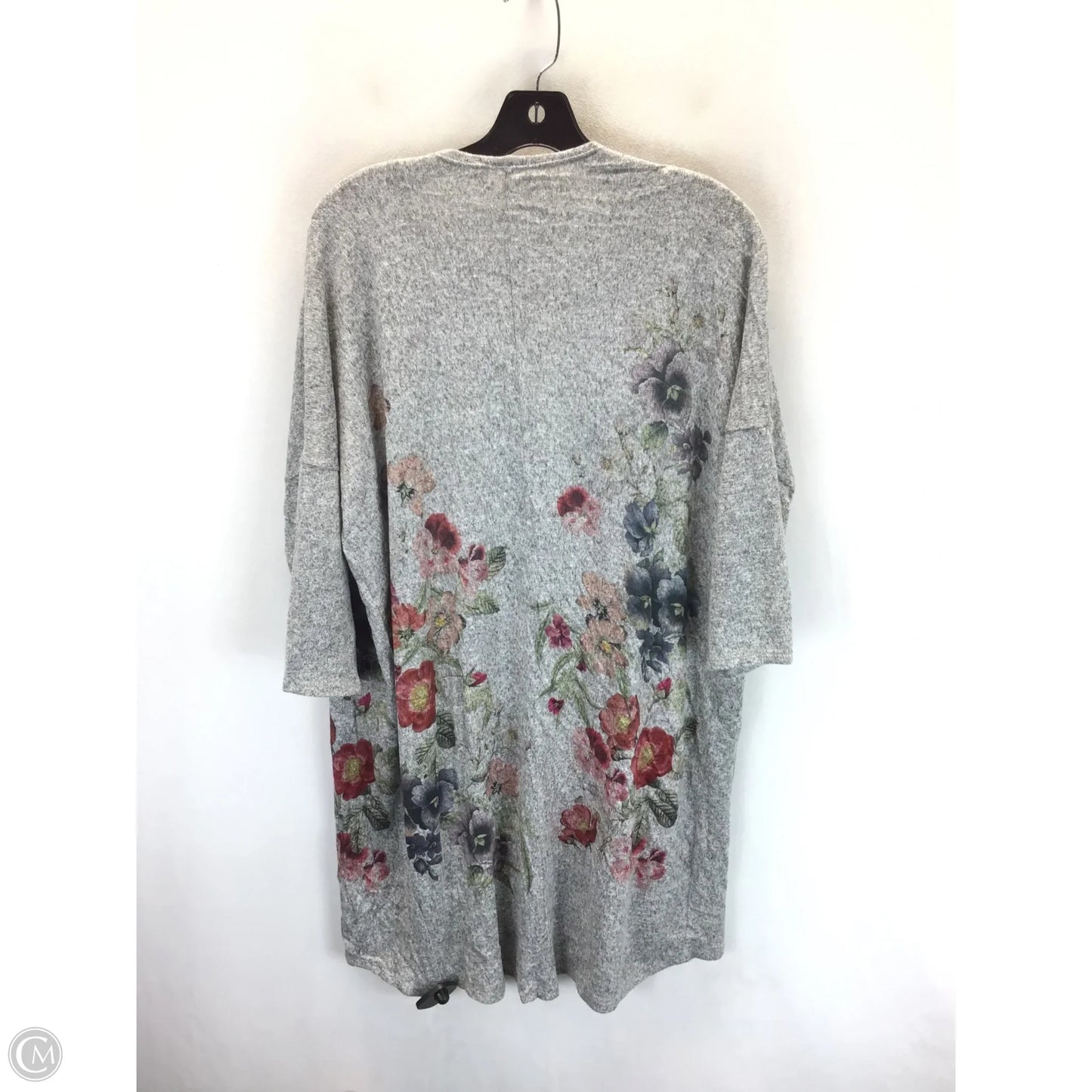 Cardigan By Clothes Mentor In Floral Print, Size: M