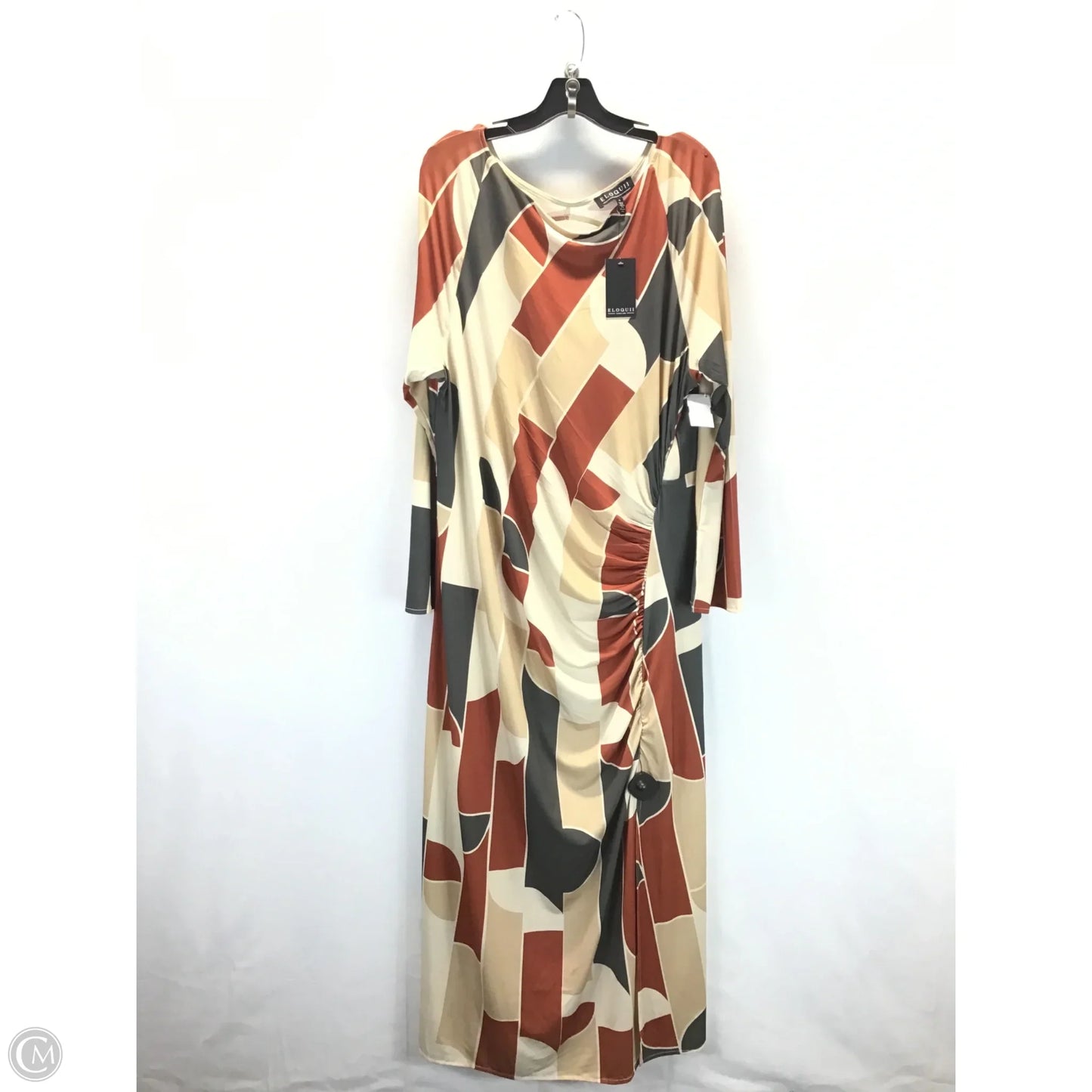 Dress Casual Midi By Eloquii In Multi-colored, Size: 18