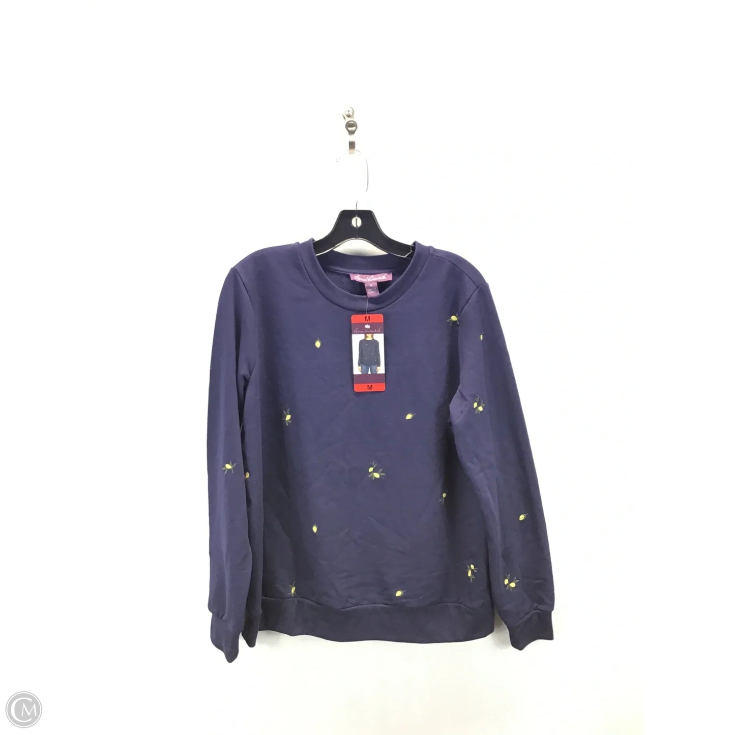 Top Long Sleeve By Gloria Vanderbilt In Blue, Size: M