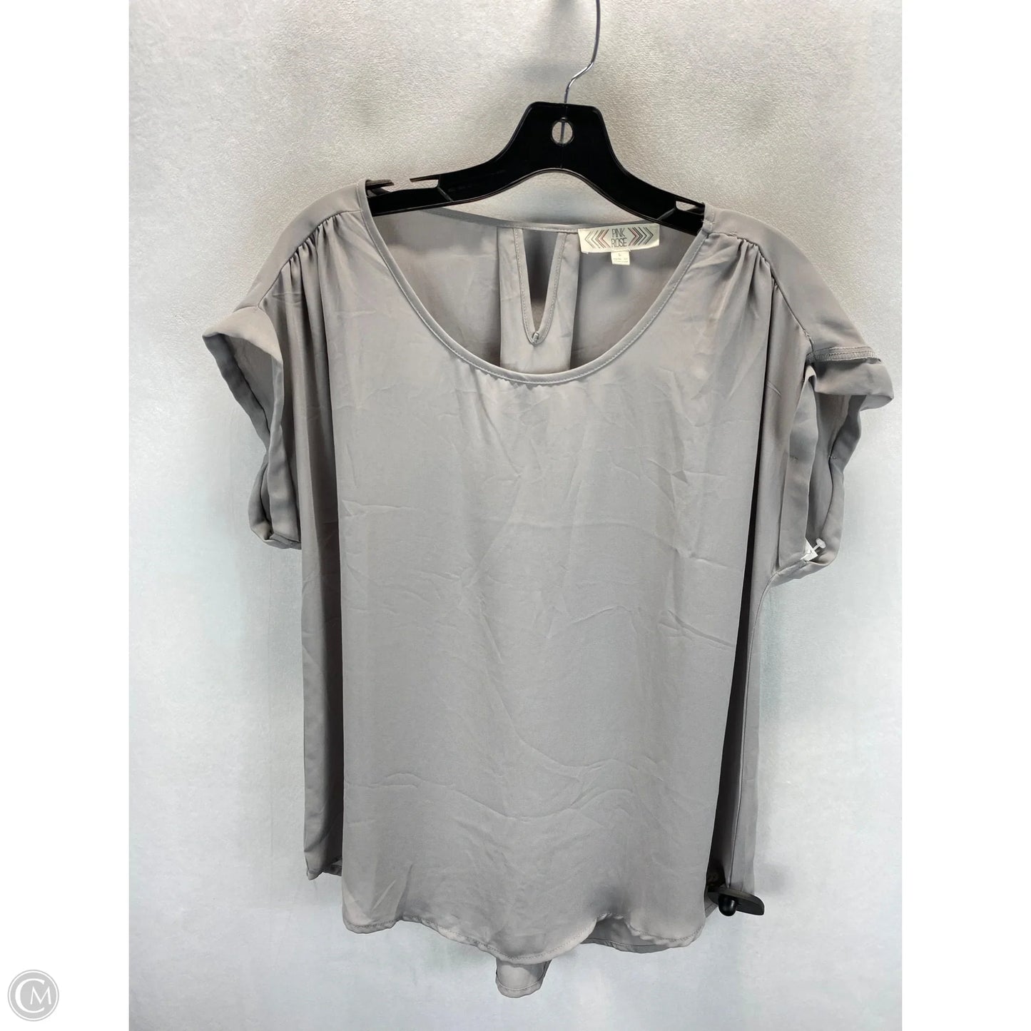 Top Sleeveless By Pink Rose In Grey, Size: L
