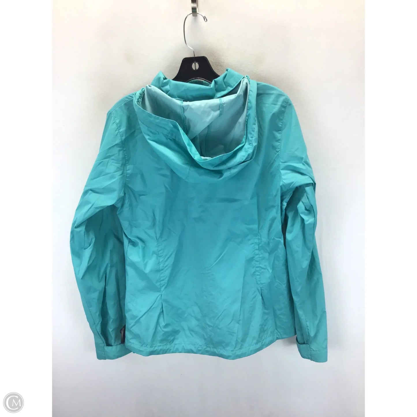 Jacket Windbreaker By Columbia In Teal, Size: M