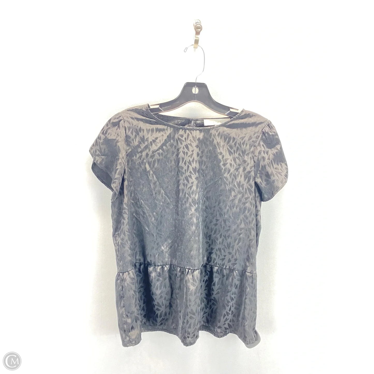 Top Sleeveless By Loft In Black, Size: S